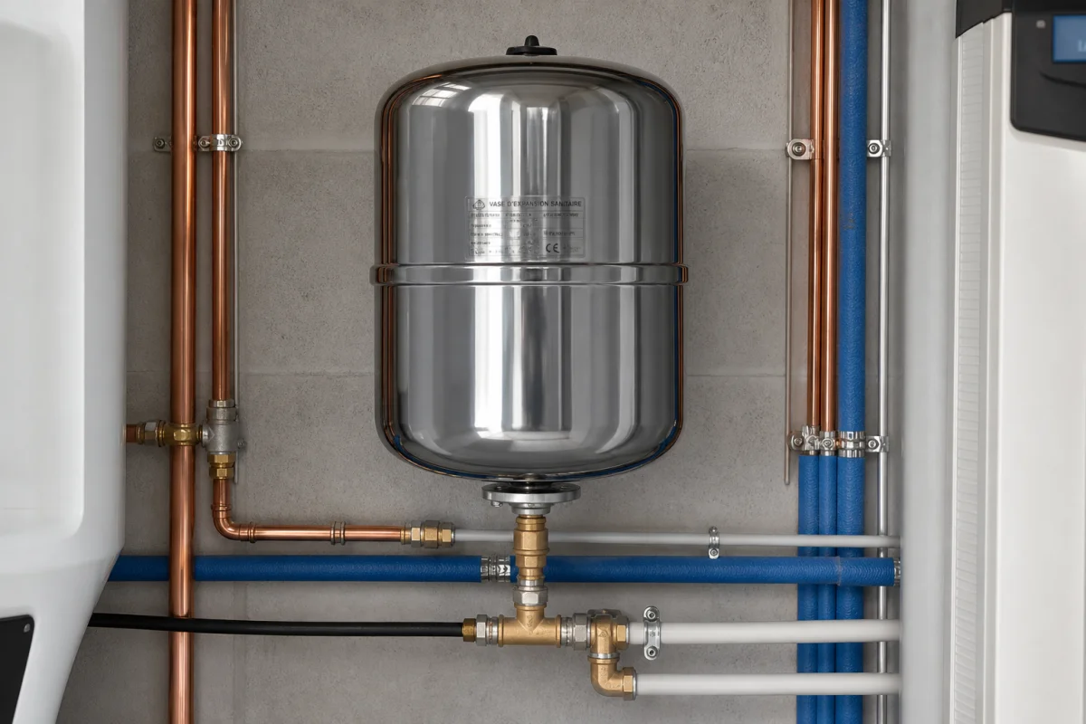 sens de montage vase d'expansion sanitaire