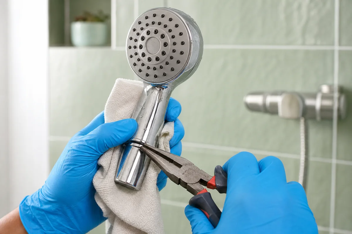 démonter pommeau de douche