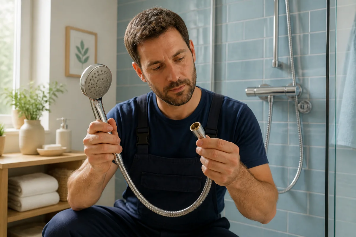 robinet de douche qui coule apres fermeture