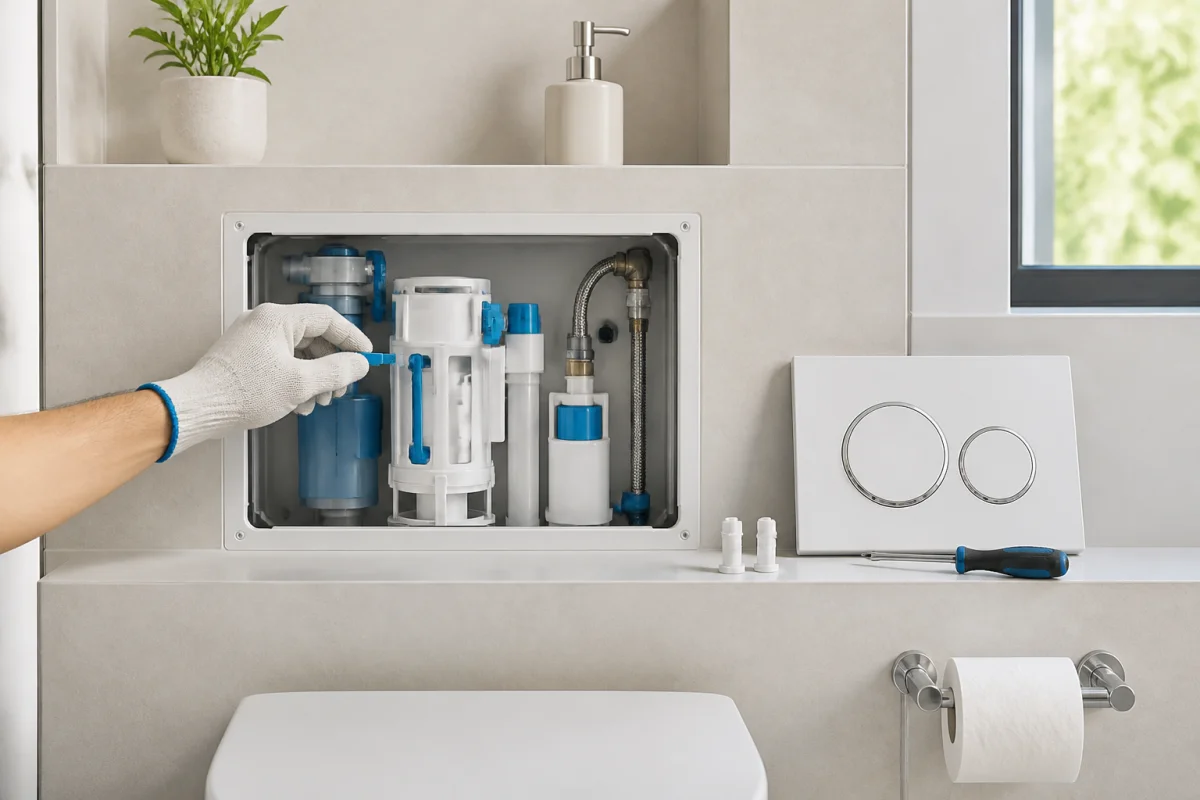 réglage chasse d'eau grohe