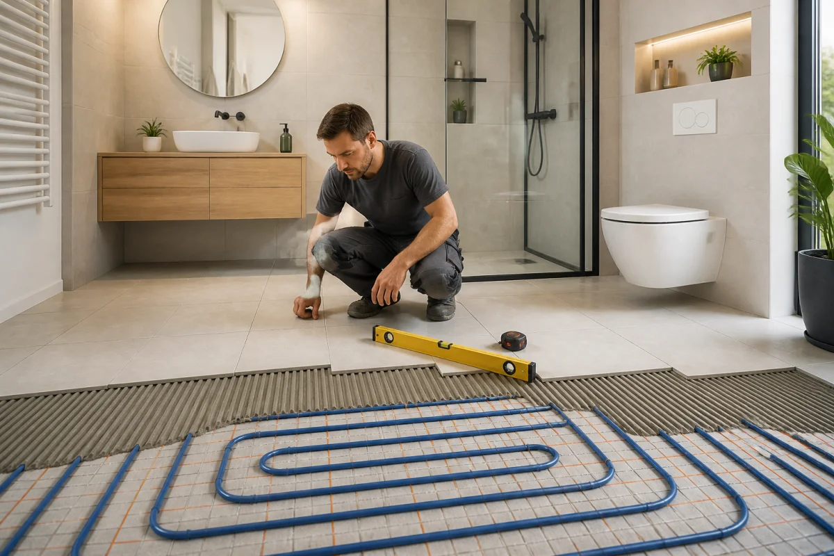 Réussir l'installation du chauffage dans la salle de bains