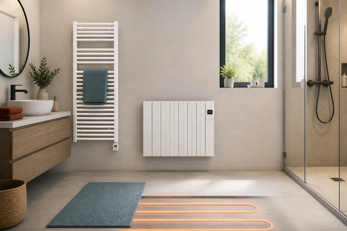 Réussir l'installation du chauffage dans la salle de bains
