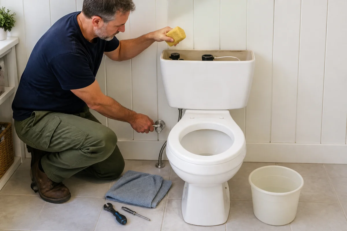Remplacer des toilettes facilement dans une salle de bains